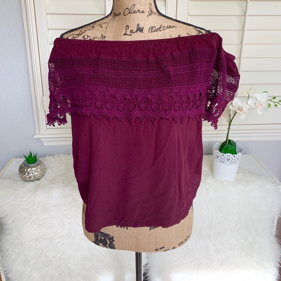 ~LAST CALL DONATING Socialite Crochet off shoulder - Picture 3 of 6